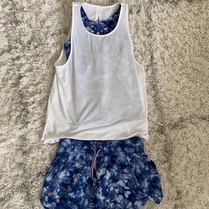 Athleta Girl tank/short set
